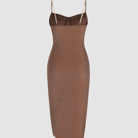 Cider Brown Ruched Dress - Picture 2 of 5